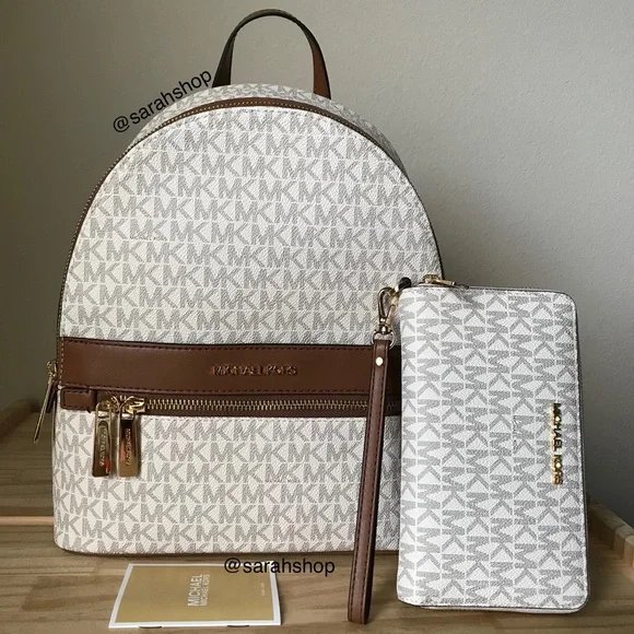 Michael Kors backpack and matching wallet set Michael Kors | Bags | Michael Kors Backpack Set | Poshmark main image 4